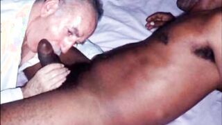 Amateur Daddy Sucks Uncut Cock