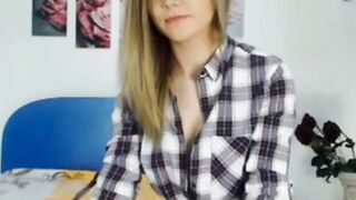 Blonde Greek Babe Shows Off Her Assets