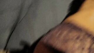 She stretches her huge butt for him to plowed her