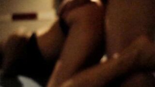 She stretches her huge butt for him to plowed her