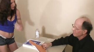 Bossy School cunt with mouth