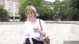 Natural big tit French butt screwed