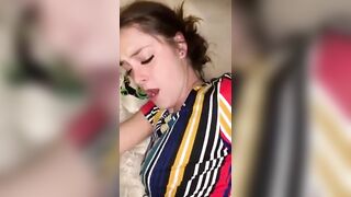 Beauty dark haired fucks big black cock part one