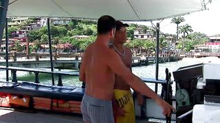Ass Pirates! Big Titted Brazilian Booty Screwed on Open Water. MMF