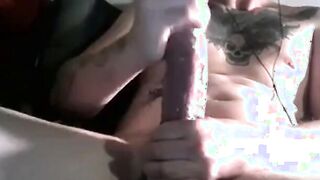 Tattooed Beefy Daddy Stroking His Big Cock