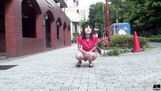 Japanese extremely bushy and slender amateur making weirdest moans