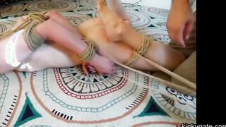 Shibari Bondage for teen slave girl Emily