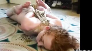 Shibari Bondage for teen slave girl Emily