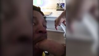 Black Guy Gives Head to a Hung White Boy