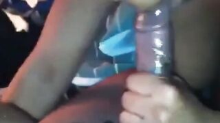 Black Girl's Webcam Blowjob