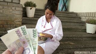 Czech Streets 115: Cook with Huge Tits and Mega Clit