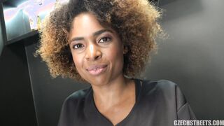 Czech Streets 121: Extra Sexy Black Hairdresser