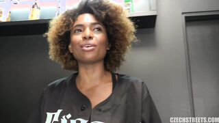 Czech Streets 121: Extra Sexy Black Hairdresser