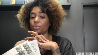 Czech Streets 121: Extra Sexy Black Hairdresser