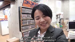 Japanese female employee films weekend lesbo beauty springs vacation