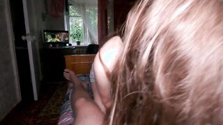 Movie Night With My Stepsister Ends With A Handjob & Blowjob