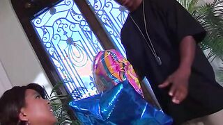 Japanese student cheating on her husband with a black guy with a big dick