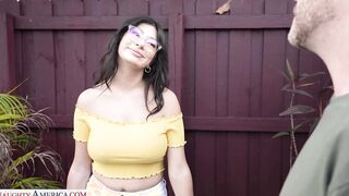 Banging my girlfriends hot friend in the kitchen