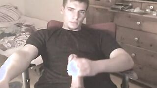 Muscular Man Strokes His Huge Cock