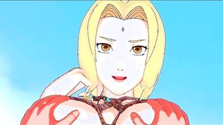 Наруто трахает ВСЕХ своих любимых девочек ниндзя и кончает с леди Цунаде 7