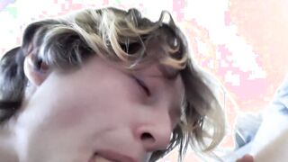 Cute Teen Babe Sucks and Swallows