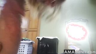 Blonde MILF Blowjob with Messy Cumshot
