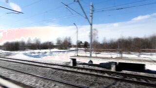 Blonde Russian Girl Masturbates Outdoors in the Snow