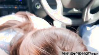 Sexy Redhead Abigaiil Morris Meets JMac Down The Street & Asks Him For A Quick Fuck