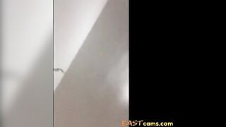 Amateur Asian gal in a hardcore doggy-style pounding session.