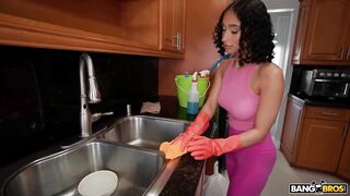 This beautiful maid love to get creampie