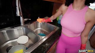 This beautiful maid love to get creampie