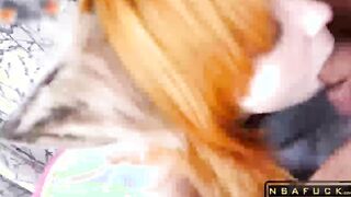 Beautiful Stepsister Gives Blowjob With Cum on Face