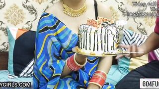 Desi Saara Bhabhi Fucked by Devar on Birthday with Hindi Dirty Talk Hardcore