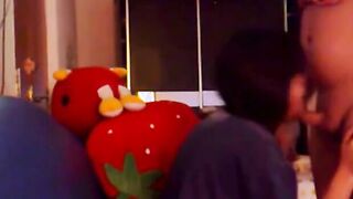 Asian Babe Sucks and Doggy Fucks
