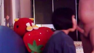 Asian Babe Sucks and Doggy Fucks