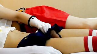 Cosplay Handjob by Asian Crossdresser