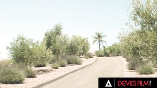 DEVILS CLIP - Lusty Mackenzie Mace Shows Her Booty To Got Banged Rough While Her Stepdad Watches