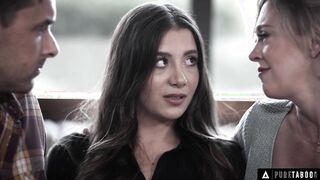 INNOCENT TABOO Orphaned teen-Year-Older Natalie Brooks Surrenders To Creepy Lovers's 3 Way Advances
