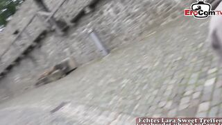 Young half-african woman seduced inside sex outdoor