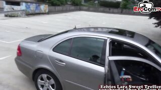 Young half-african woman seduced inside sex outdoor