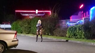 Crossdresser Angel Outdoor Fun
