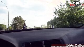 Ebony-haired barely legal with mini breasts picked up