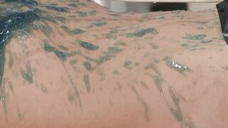 Waxed sub gets mouth boned