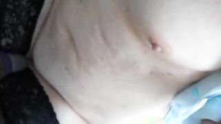 Stroking My Dirty-Talking MILF Girl's Small Tits