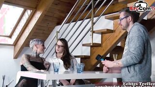 Lesbo lovers at anal casting Marie Skyler
