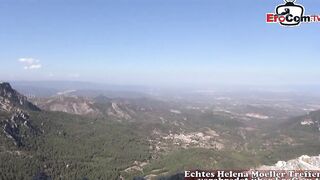 German tourist shoots porn inside Spain pov sex