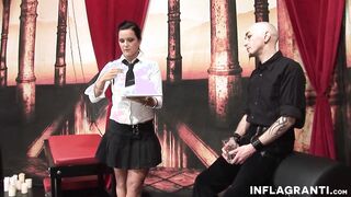 Kinky dark hair sub gets waxen and toyed