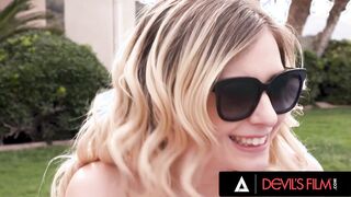 DEVILS TAPE - Wild Bi Sexual 3Some With Adorable Blonde Minxx Marley And 2 Freaky Guys