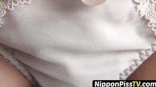 Piss obsession young lady found stroking off and groaning openly