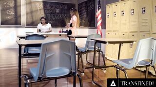 TRANSFIXED - Popular 18yo Lesbians Team Up To Nailed Their beauty New Shemale Hispanic Professor Jessy Dubai
